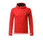 AC Milan Veste à Capuche 2017-18 Rouge